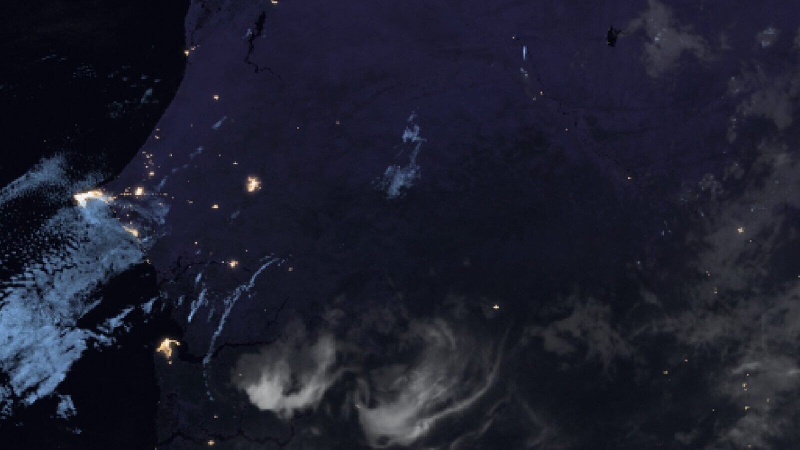 Le ciel au-dessus du Sénégal vu par le satellite Meteosat, 2 octobre à 1 h 30