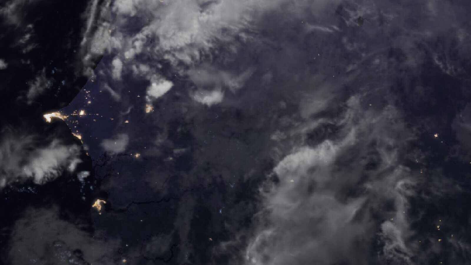 Le ciel au-dessus du Sénégal vu par le satellite Meteosat, 6 octobre à 1 h 30