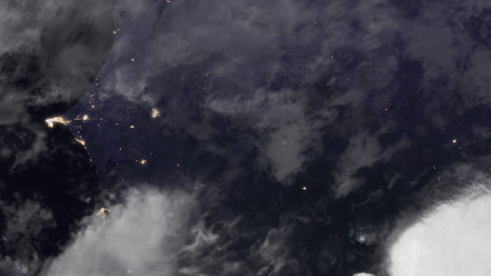 Le ciel au-dessus du Sénégal vu par le satellite Meteosat, 10 octobre à 19 h 30