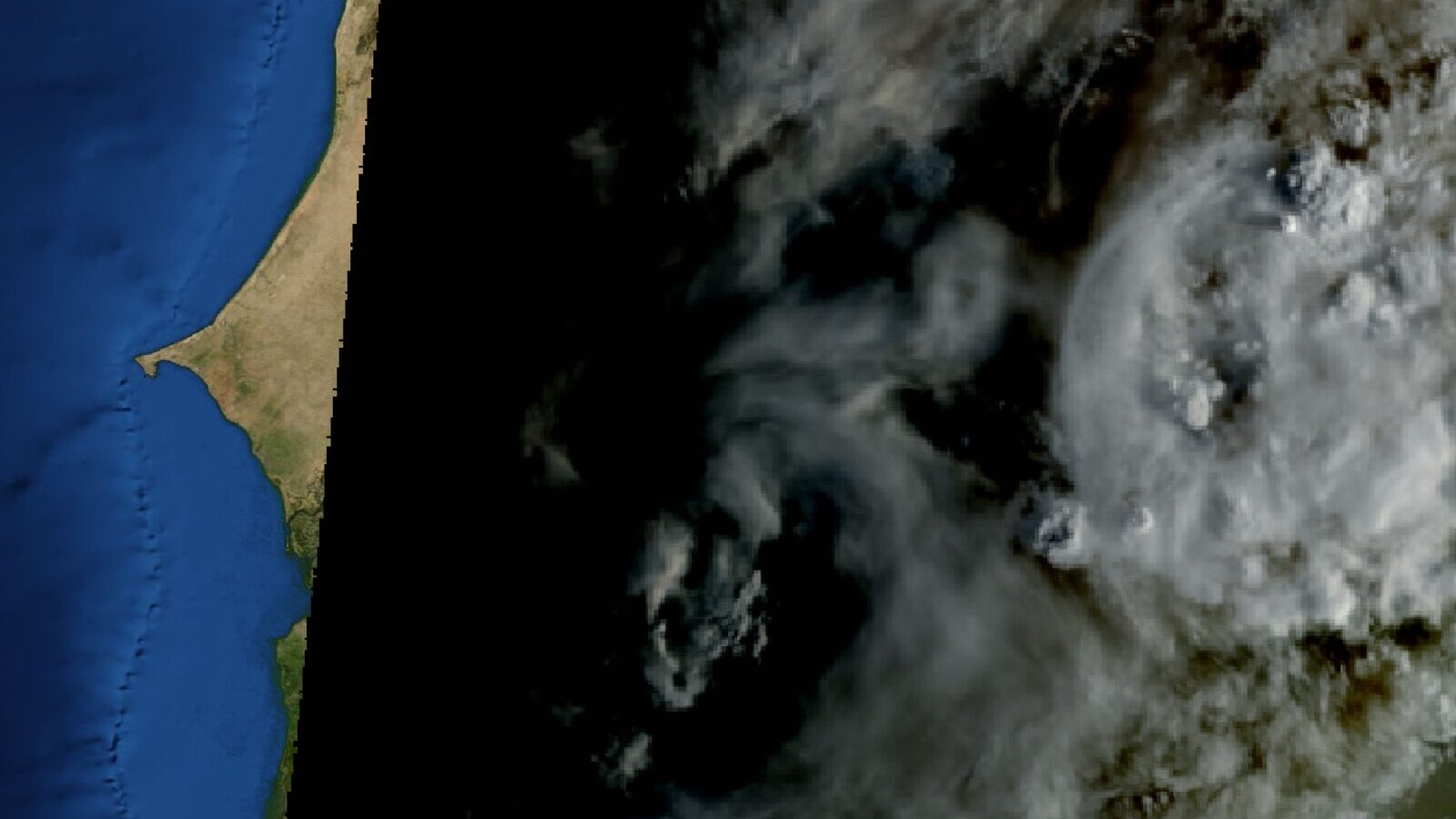 Le ciel au-dessus du Sénégal vu par le satellite Meteosat, 9 octobre à 7 h
