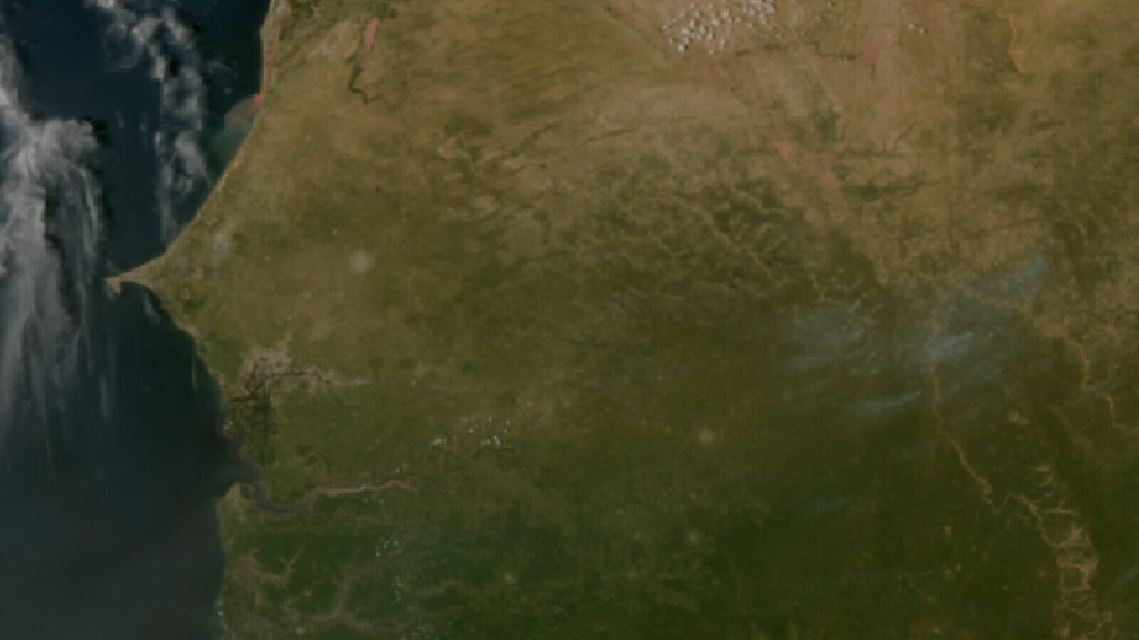 Le ciel au-dessus du Sénégal vu par le satellite Meteosat, 14 octobre à 14 h 30
