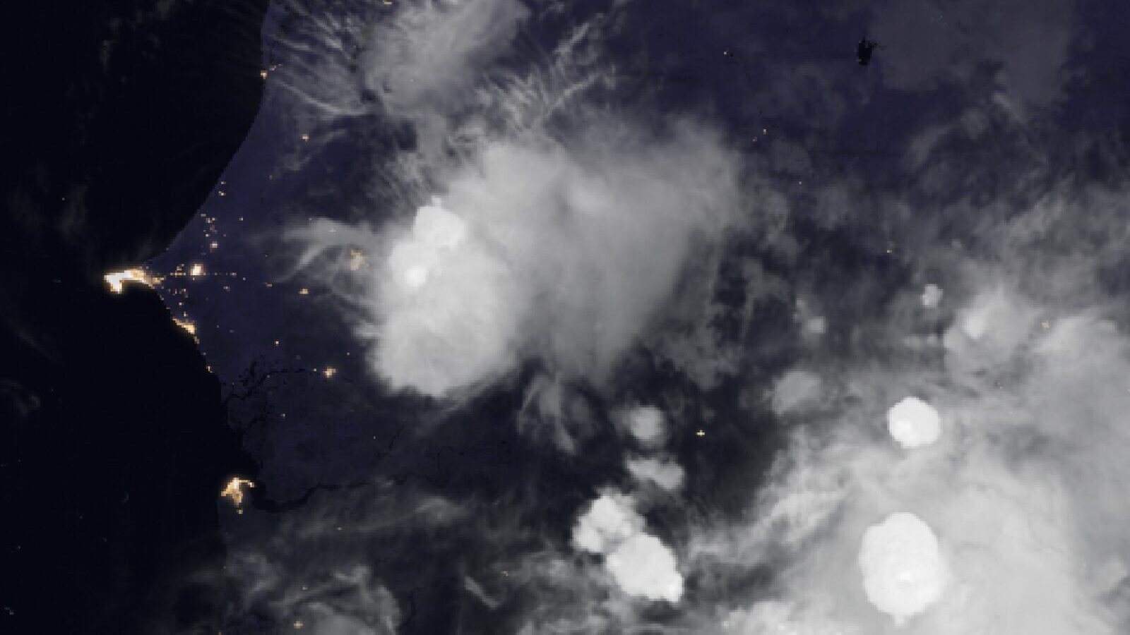 Le ciel au-dessus du Sénégal vu par le satellite Meteosat, 27 septembre à 0 h 40