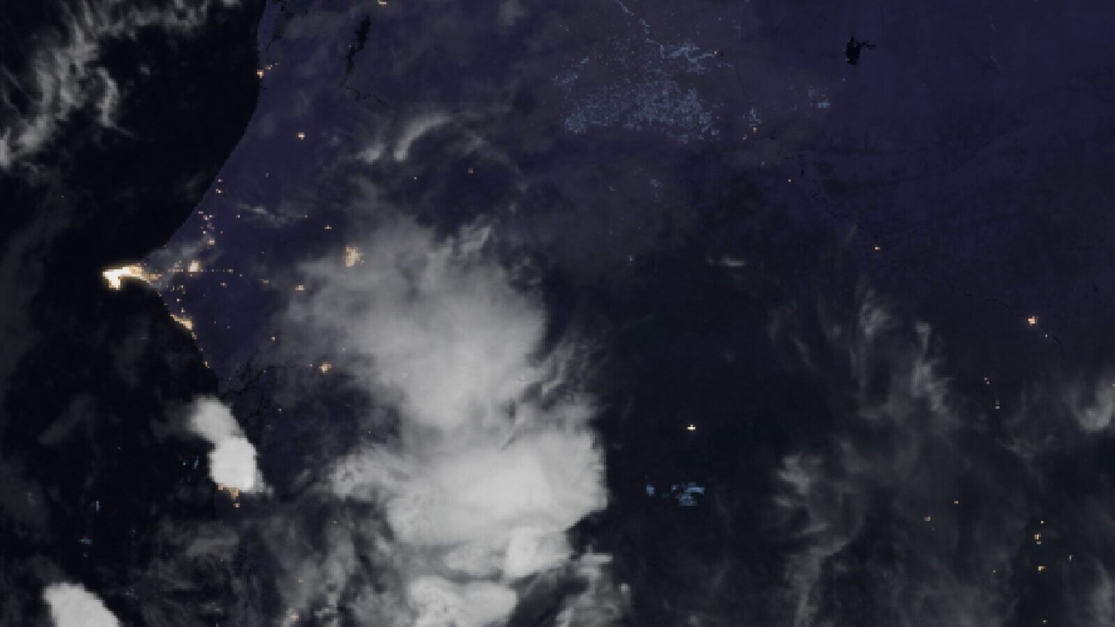 Le ciel au-dessus du Sénégal vu par le satellite Meteosat, 28 septembre à 4 h 30