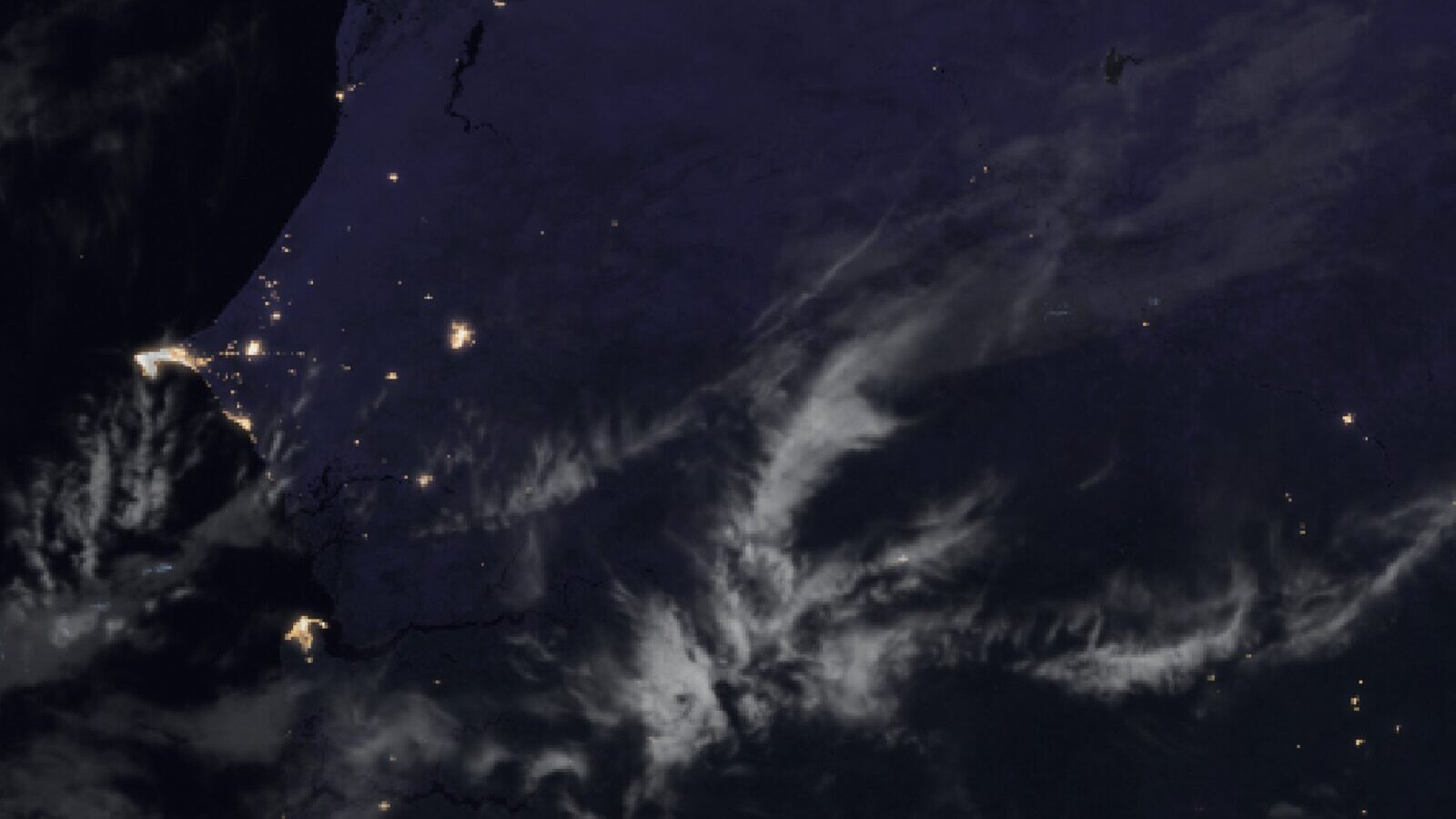 Le ciel au-dessus du Sénégal vu par le satellite Meteosat, 29 septembre à 4 h 30