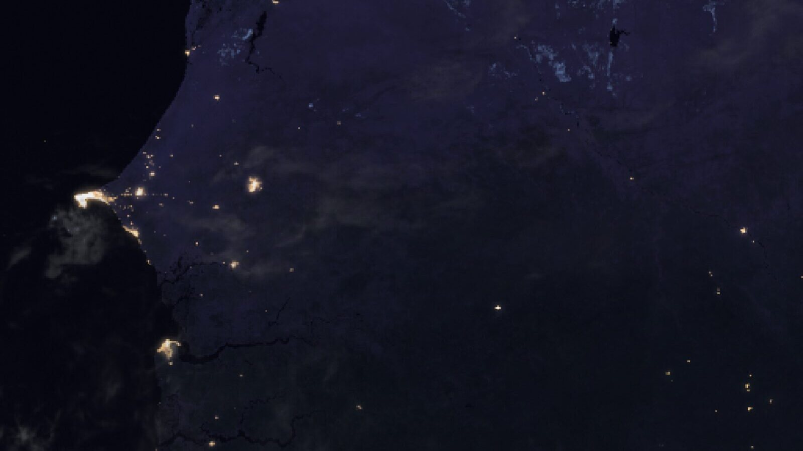 Le ciel au-dessus du Sénégal vu par le satellite Meteosat, 30 septembre à 4 h 30