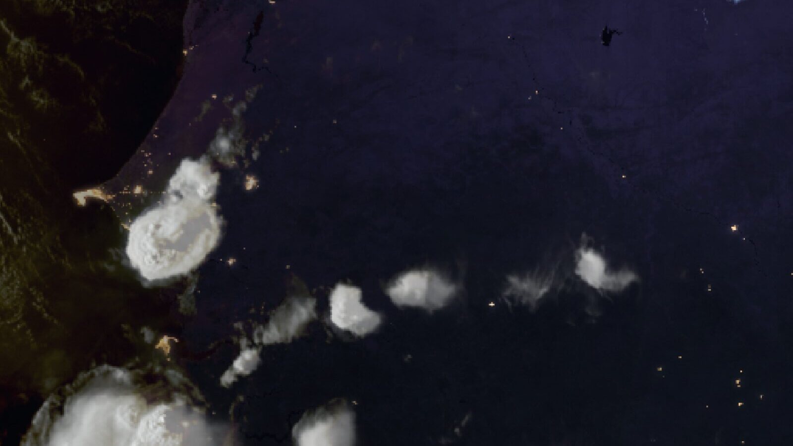 Le ciel au-dessus du Sénégal vu par le satellite Meteosat, 29 septembre à 18 h 30