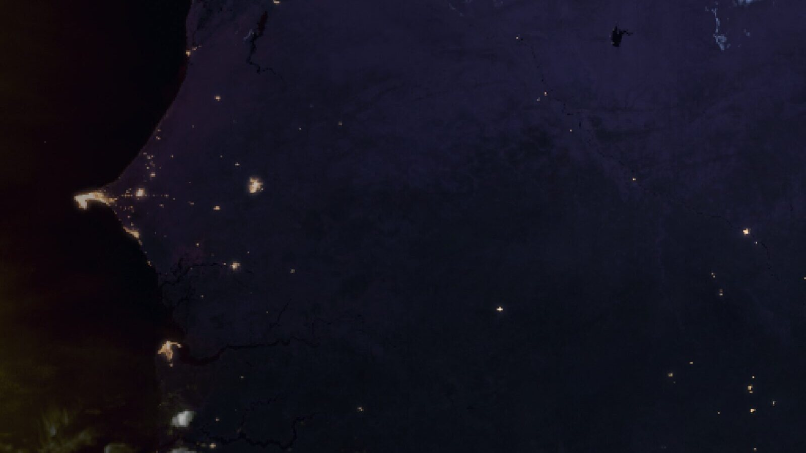 Le ciel au-dessus du Sénégal vu par le satellite Meteosat, 30 septembre à 18 h 30