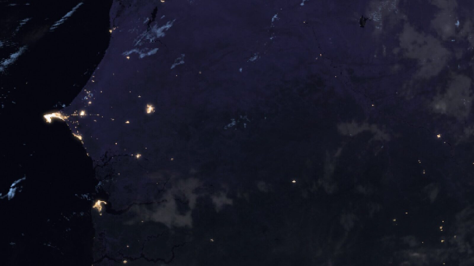 Le ciel au-dessus du Sénégal vu par le satellite Meteosat, 2 octobre à 4 h 30