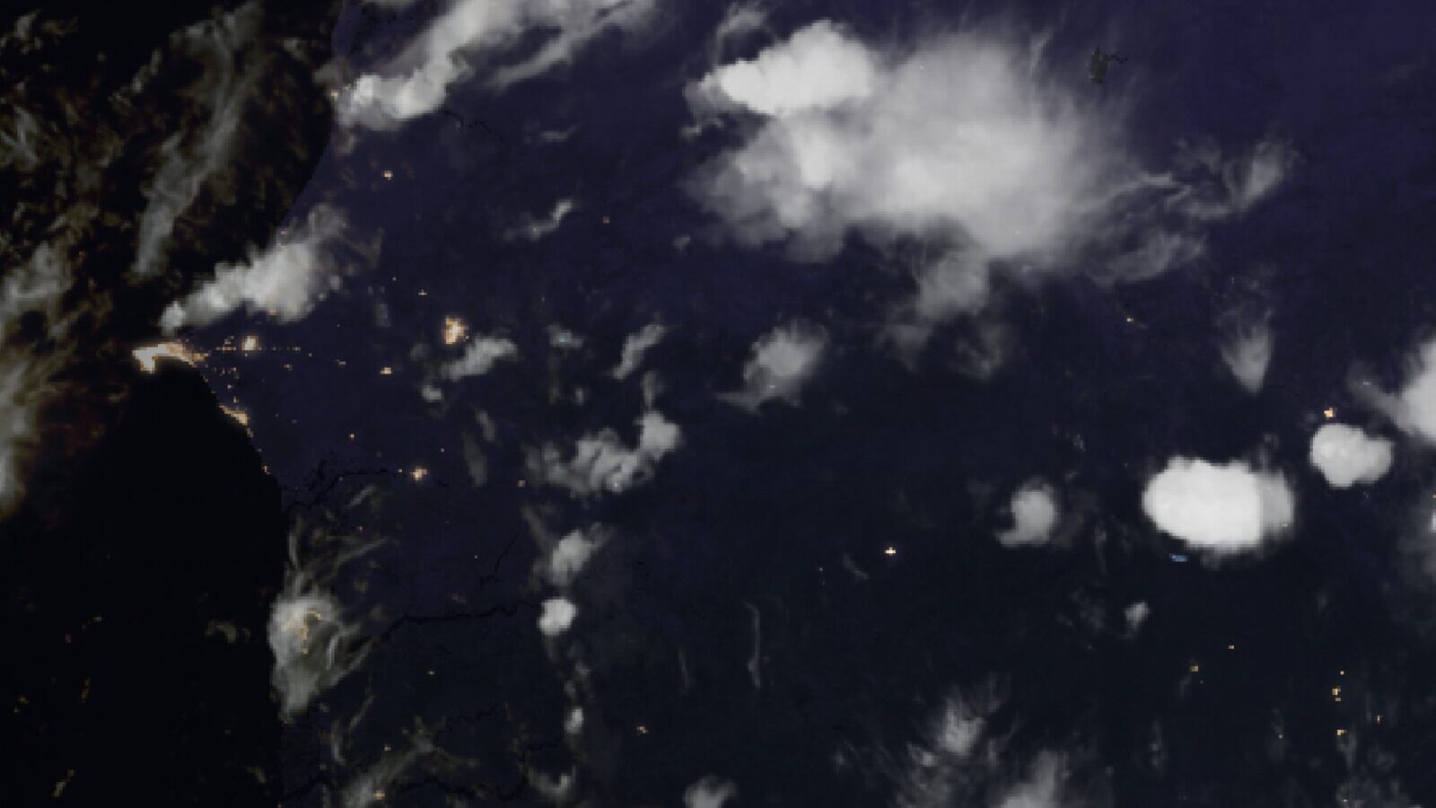 Le ciel au-dessus du Sénégal vu par le satellite Meteosat, 6 octobre à 18 h 30