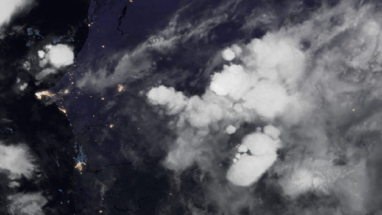 Le ciel au-dessus du Sénégal vu par le satellite Meteosat, 10 octobre à 4 h 30