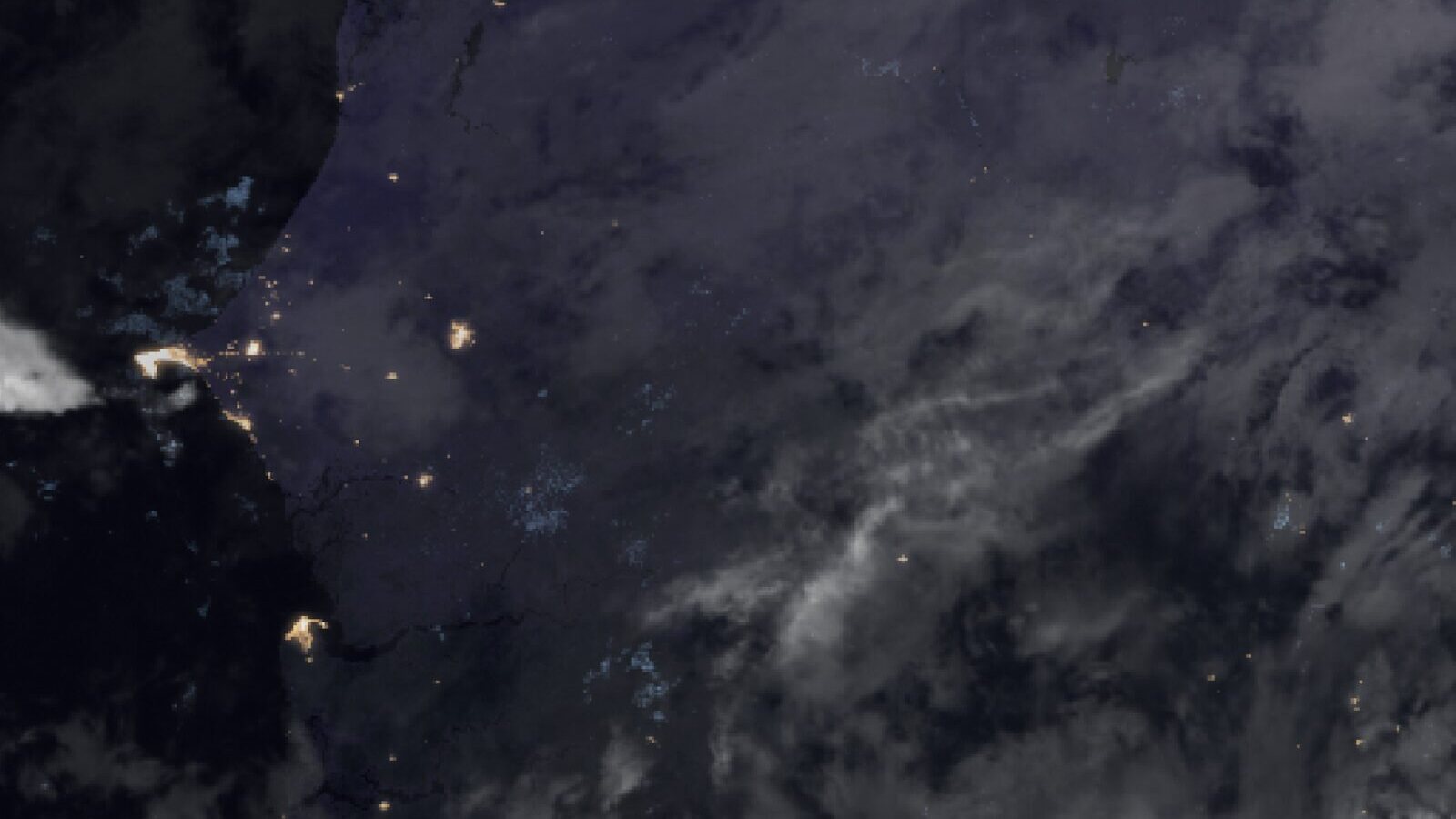 Le ciel au-dessus du Sénégal vu par le satellite Meteosat, 11 octobre à 4 h 30