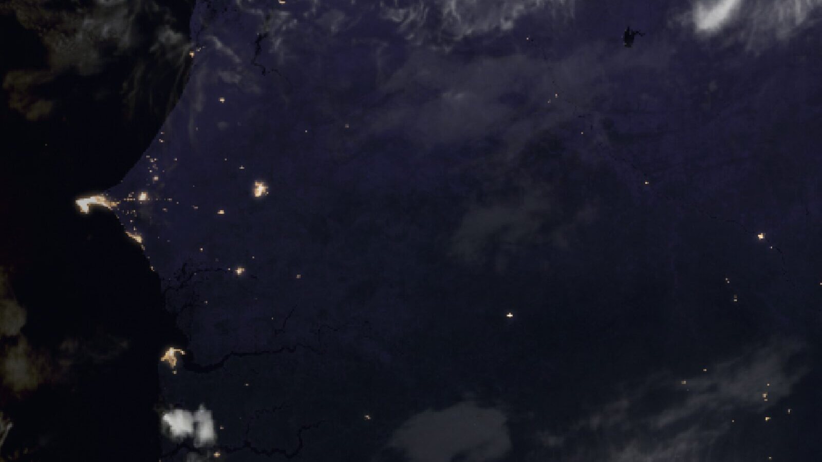 Le ciel au-dessus du Sénégal vu par le satellite Meteosat, 12 octobre à 18 h 30