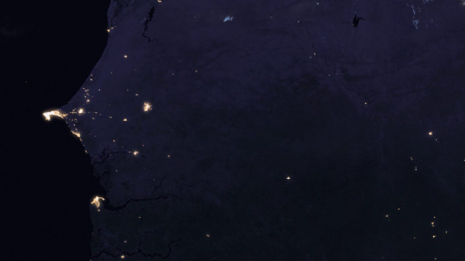 Le ciel au-dessus du Sénégal vu par le satellite Meteosat, 14 octobre à 4 h 30