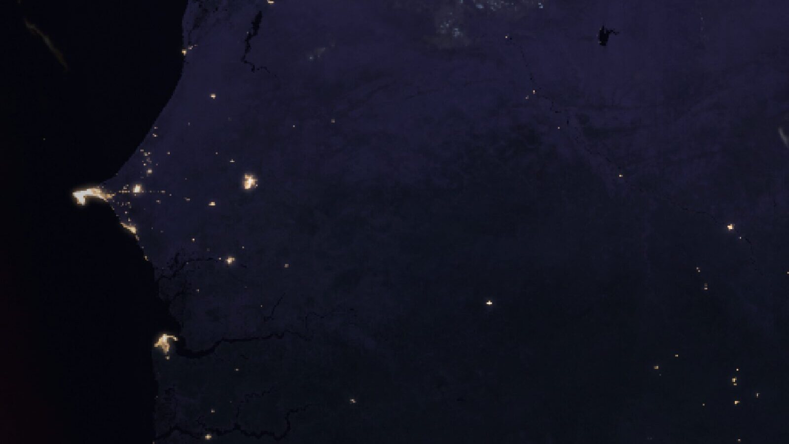 Le ciel au-dessus du Sénégal vu par le satellite Meteosat, 13 octobre à 18 h 30