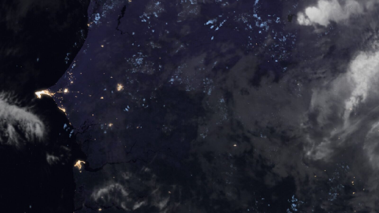 Le ciel au-dessus du Sénégal vu par le satellite Meteosat, 20 octobre à 4 h 30