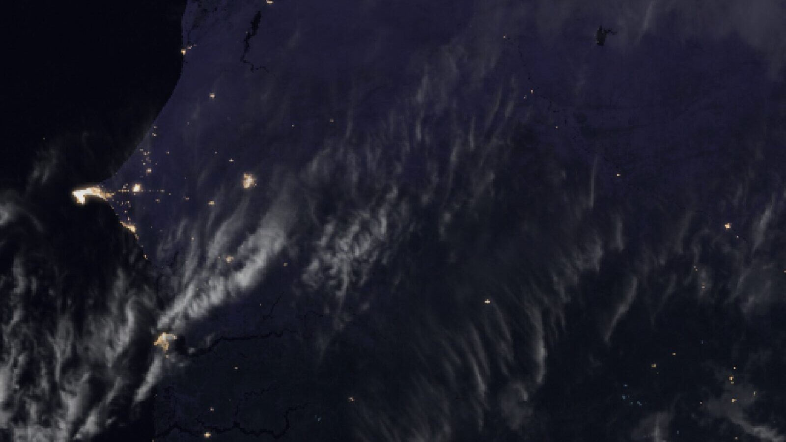 Le ciel au-dessus du Sénégal vu par le satellite Meteosat, 21 octobre à 4 h 30