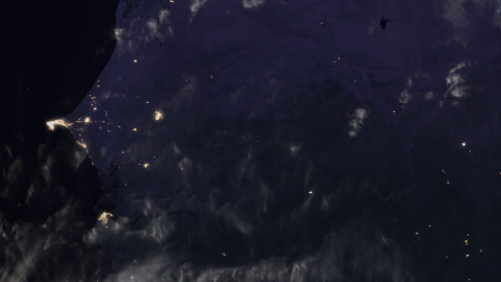Le ciel au-dessus du Sénégal vu par le satellite Meteosat, 20 octobre à 18 h 30